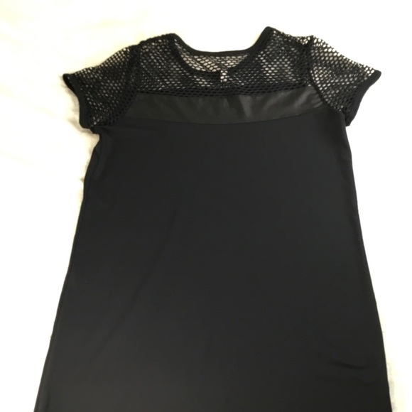 FABLETICS SARA BLACK MESH AND NET ATHLETIC DRESS M - Picture 2 of 15